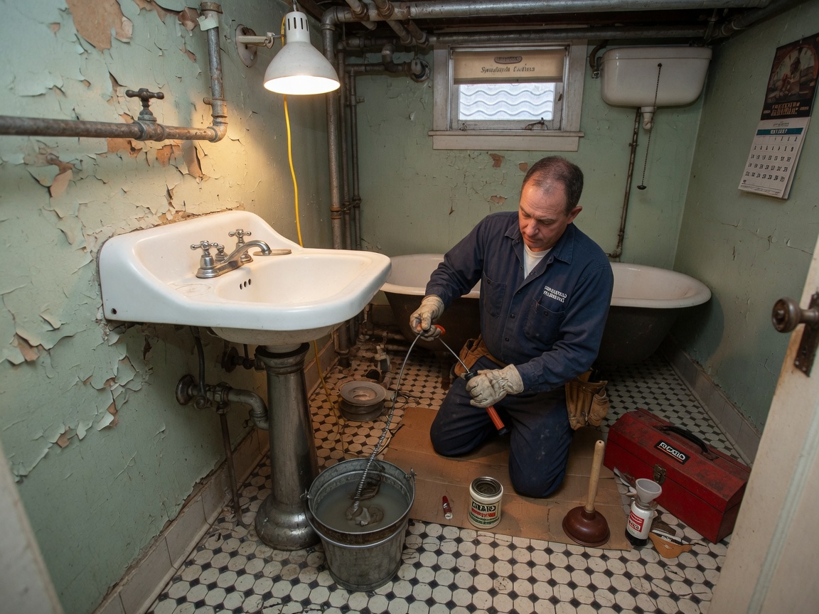 How To Clear Slow Drains In Pre-War Springfield Houses